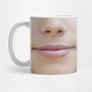 Funny smile mouth mask for girls | funny face mask | smiley face girl | smile mouth for women Mug